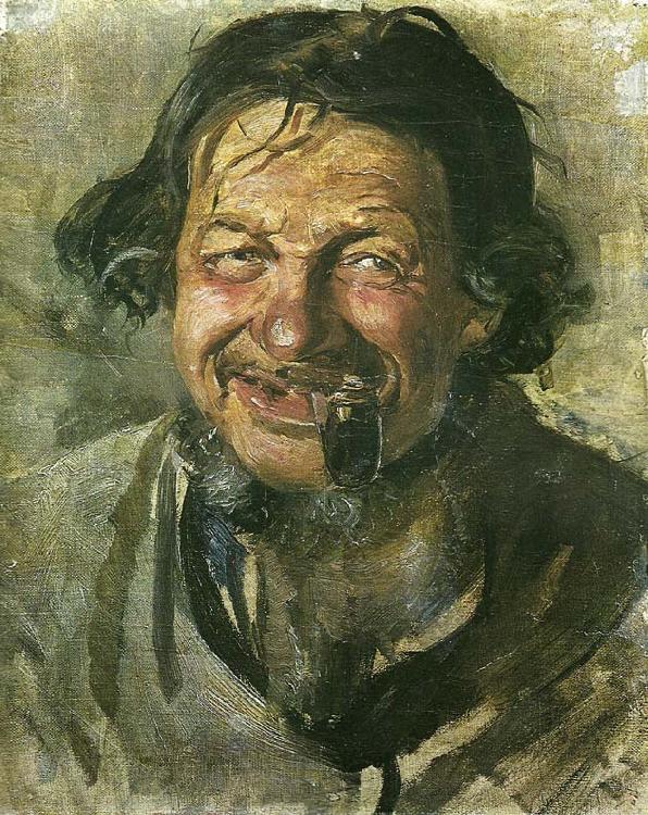 Michael Ancher den leende lars gaihede Norge oil painting art